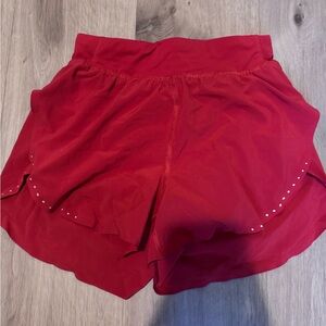 Lululemon Athletica Red Athletic Shorts
